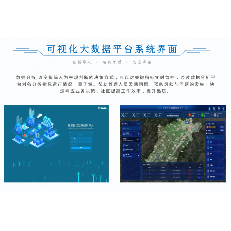 可视化大数据平台系统界面